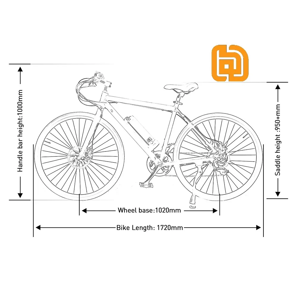 دوچرخه شهری دوکیو سایز 27.5 مدل E-Bike DEB-007 - 7