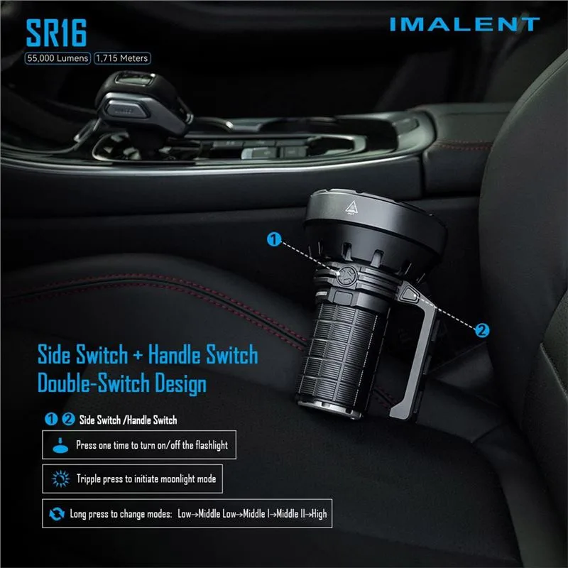 چراغ قوه ایمالنت مدل IMALENT SR16 - 5