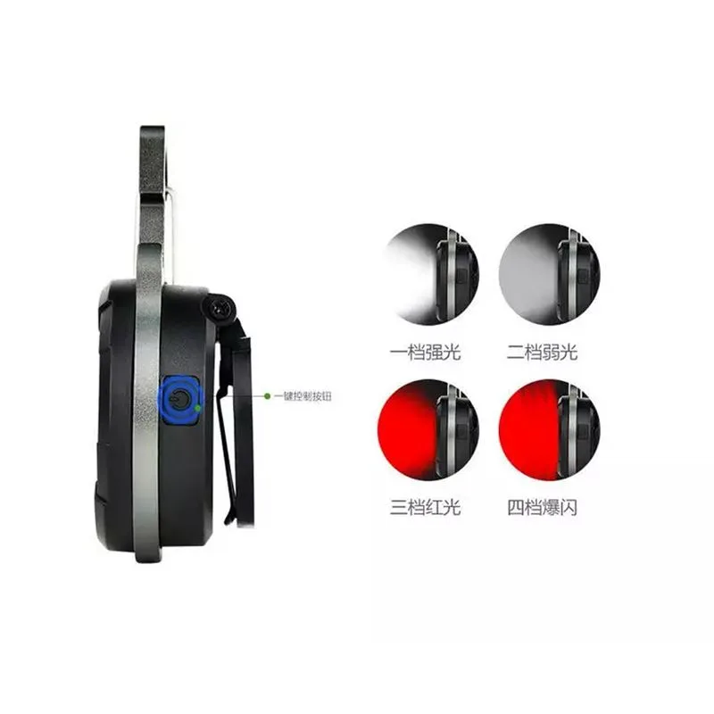 مینی چراغ قوه جاکلیدی و کلاهی برند COB مدل YT-887 - 4