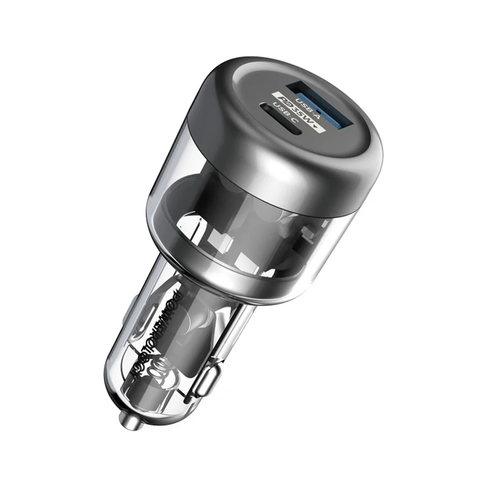 شارژر فندکی 35W پاورولوژی مدل PCCSR017