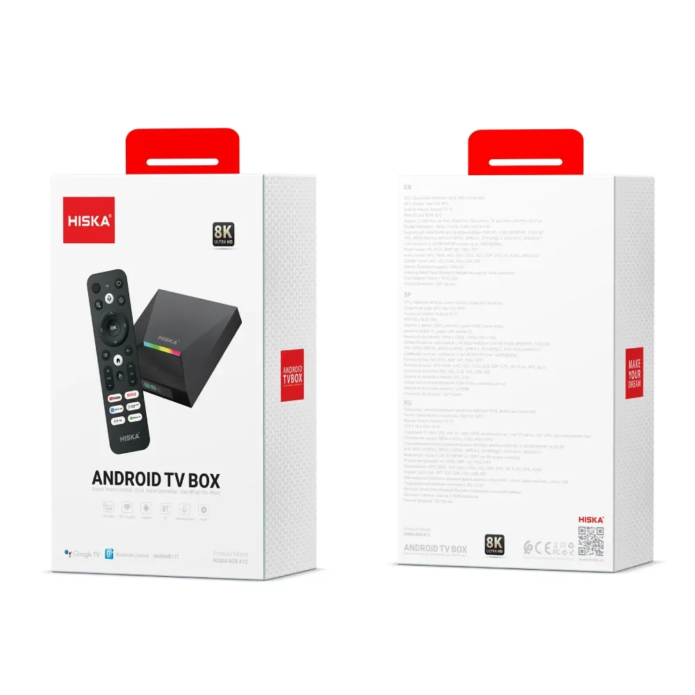 اندروید باکس هیسکا مدل HISKA BOX A12