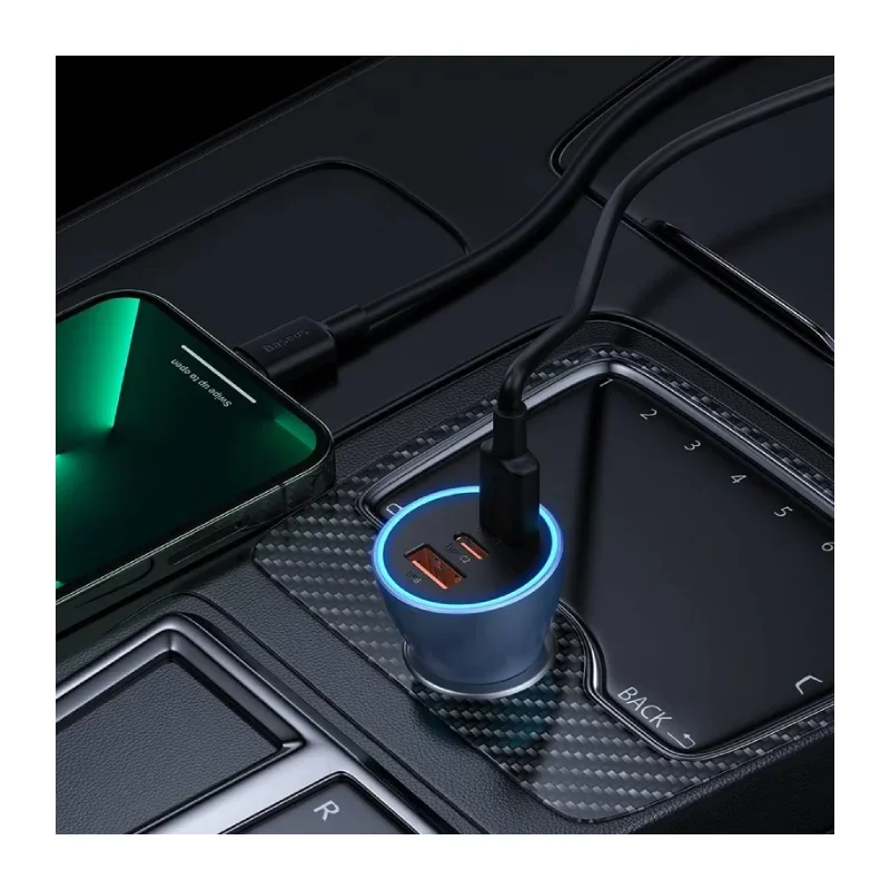 شارژر فندکی 65 وات باسئوس مدل Golden Contactor Pro 65W