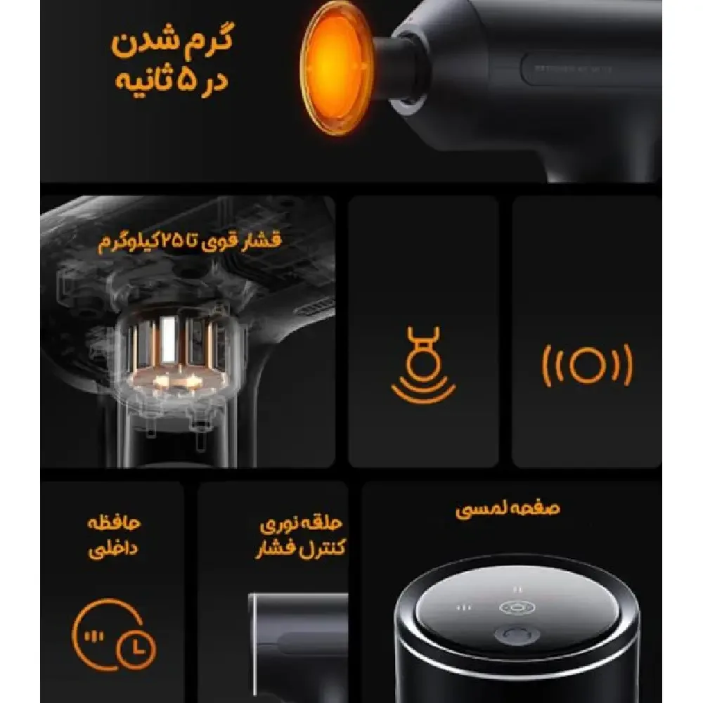ماساژور تفنگی حرارتی شیائومی مدل H3