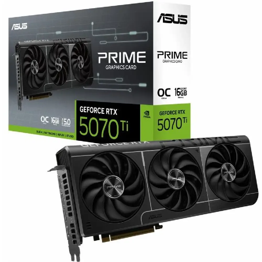 کارت گرافیک ایسوس مدل PRIME RTX 5070 Ti OC حافظه 16 گیگابایت