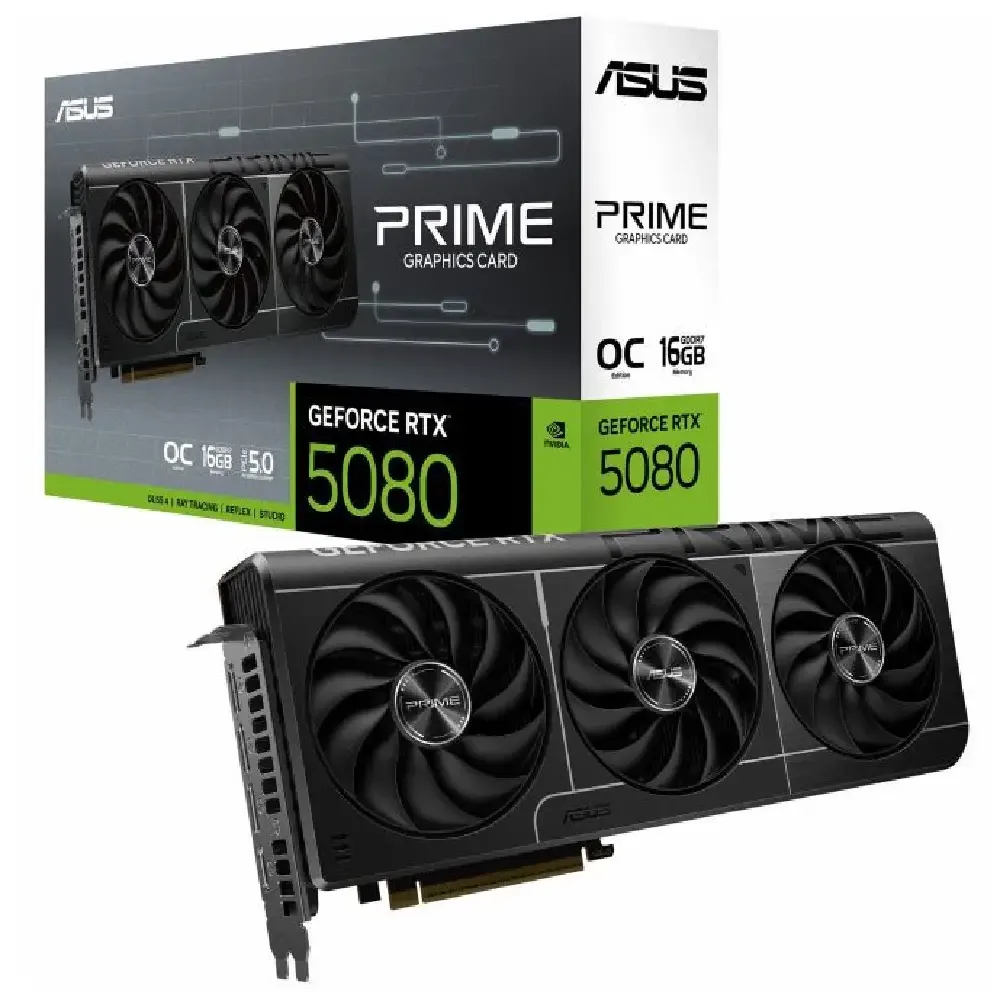 کارت گرافیک ایسوس مدل PRIME RTX 5080 OC حافظه 16 گیگابایت