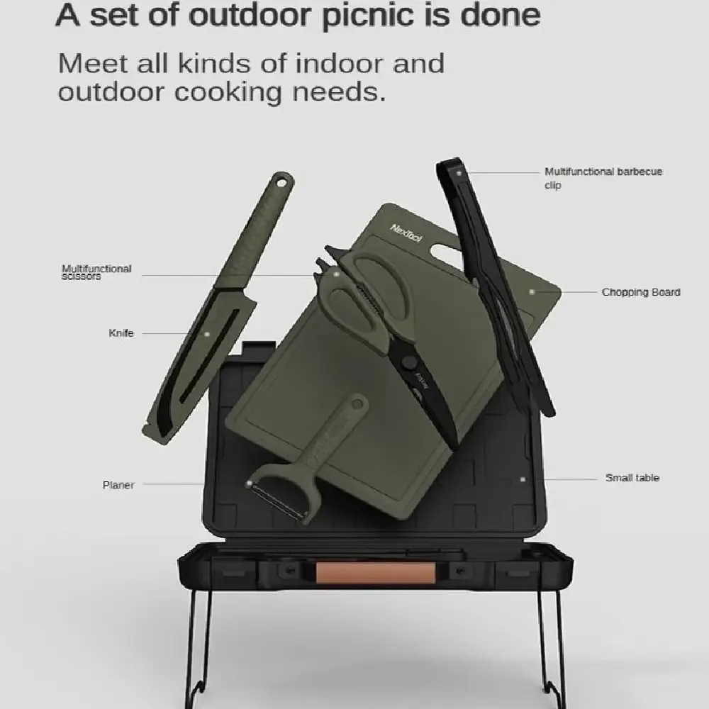 ست ابزار باربیکیو شیائومی مدل Xiaomi Nextool Barbecue Tool Set Camping Outdoor NE20261