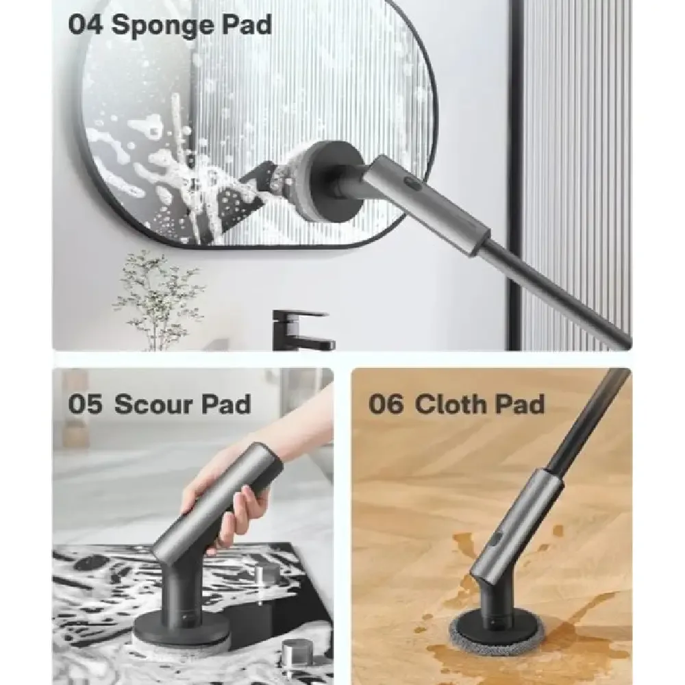 برس تمیزکننده چندمنظوره و اسکرابر برقی شیائومی مدل HOTO Electric cleaning brush QWQJS001