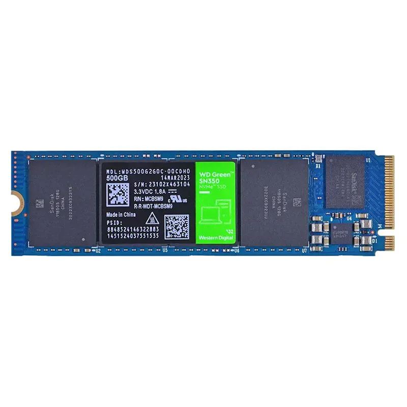 حافظه SSD وسترن دیجیتال مدل Green SN350 ظرفیت 500 گیگابایت