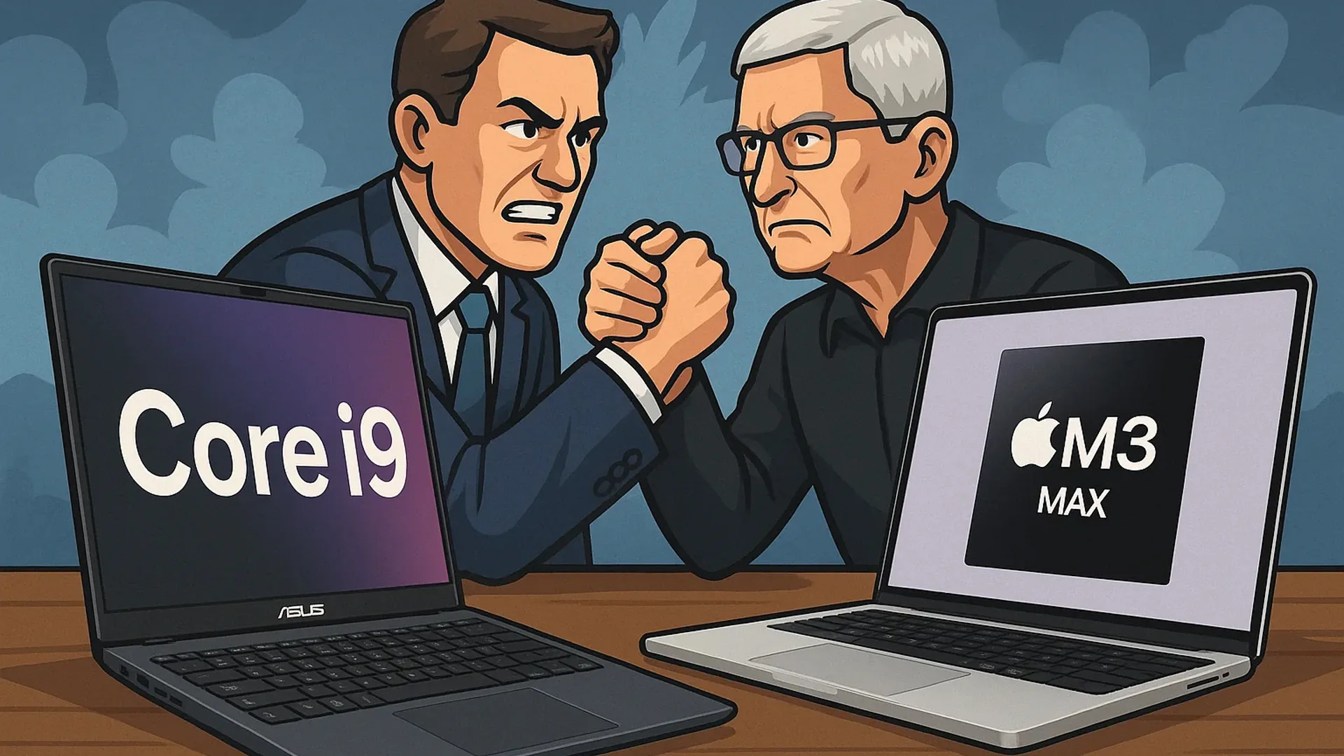 مقایسه عملکرد لپتاپهای ASUS با Core i9 در برابر مکبوک M3 Max