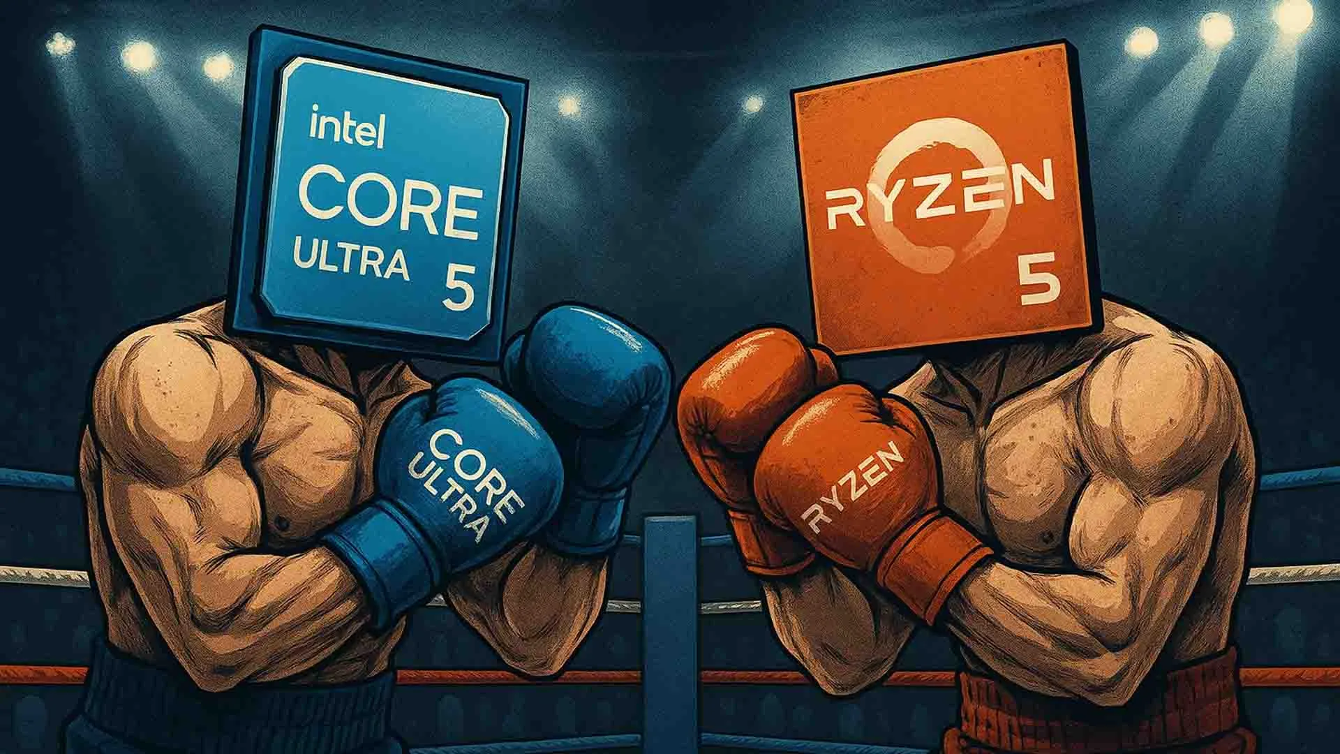 Core Ultra 5 در برابر Ryzen 5