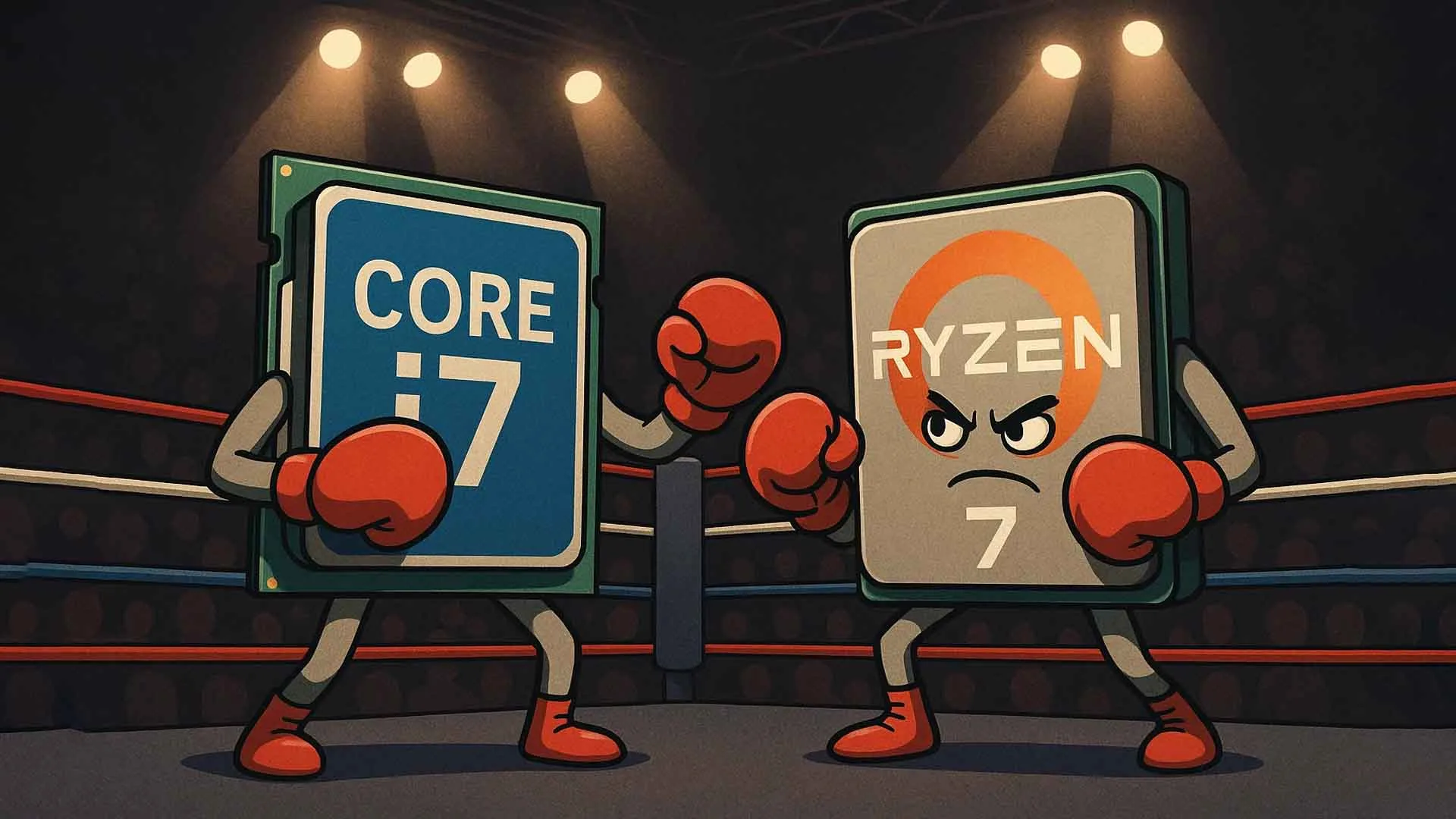 مقایسه لپتاپهای Core i7 با Ryzen 7