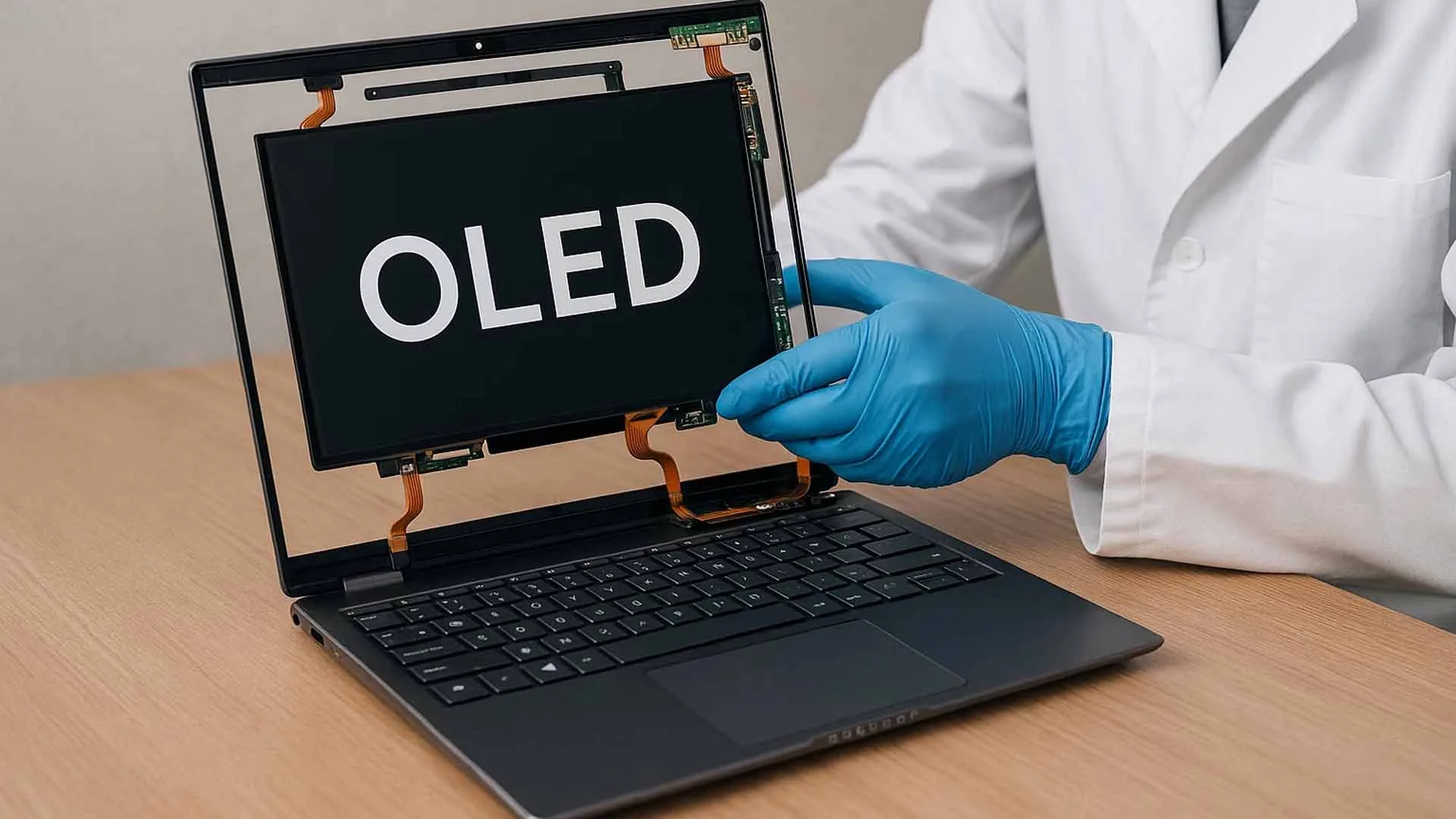 بررسی کیفیت نمایشگر OLED در لپتاپ HP Spectre