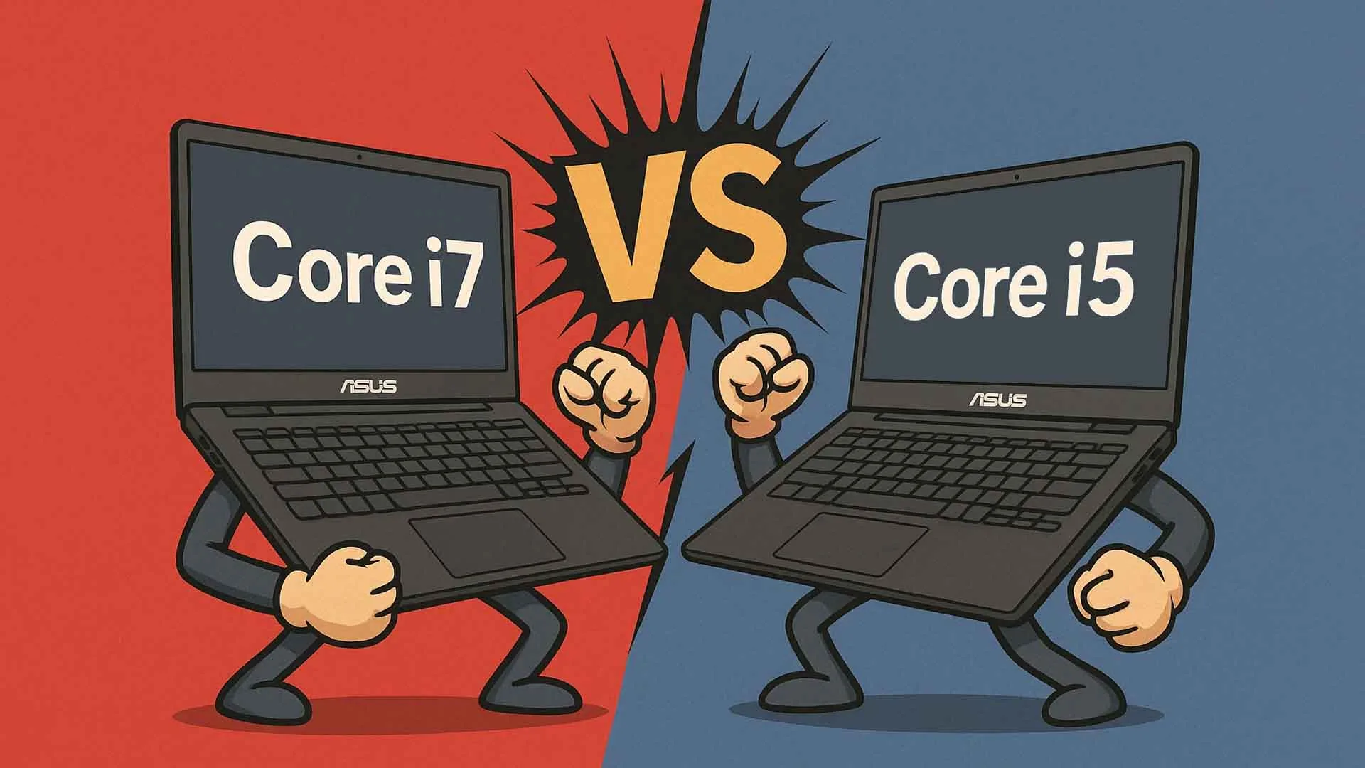 تفاوت لپتاپهای ایسوس Core i7 با Core i5