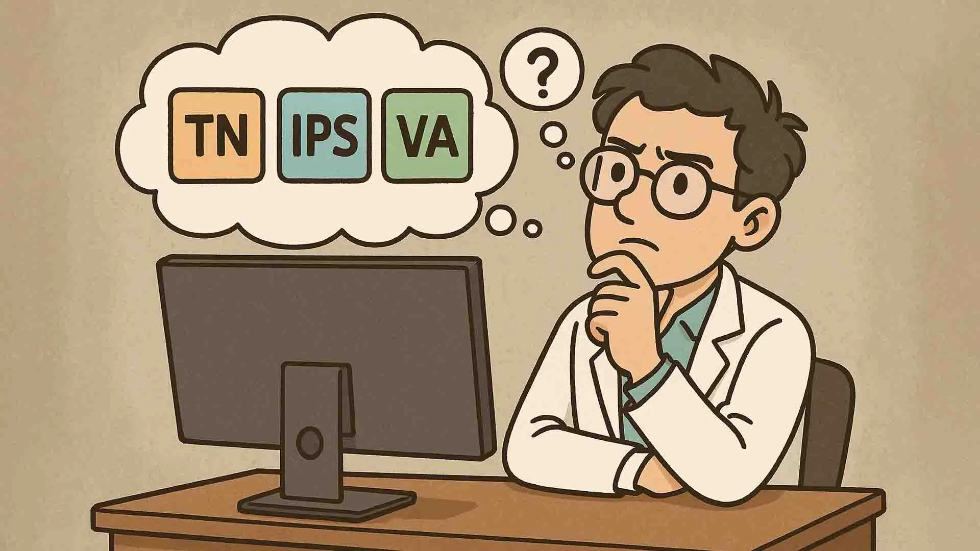 تفاوت بین پنلهای TN، IPS و VA