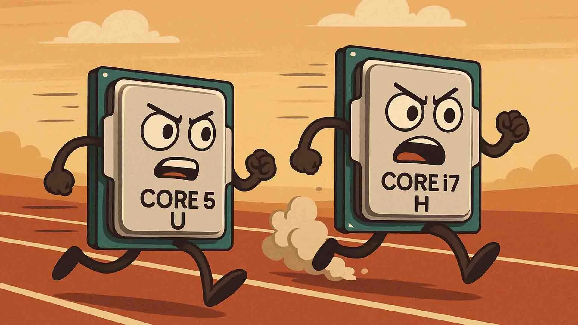 تفاوت عملکرد CPUهای سری H با سری U در لپتاپهای گیمینگ