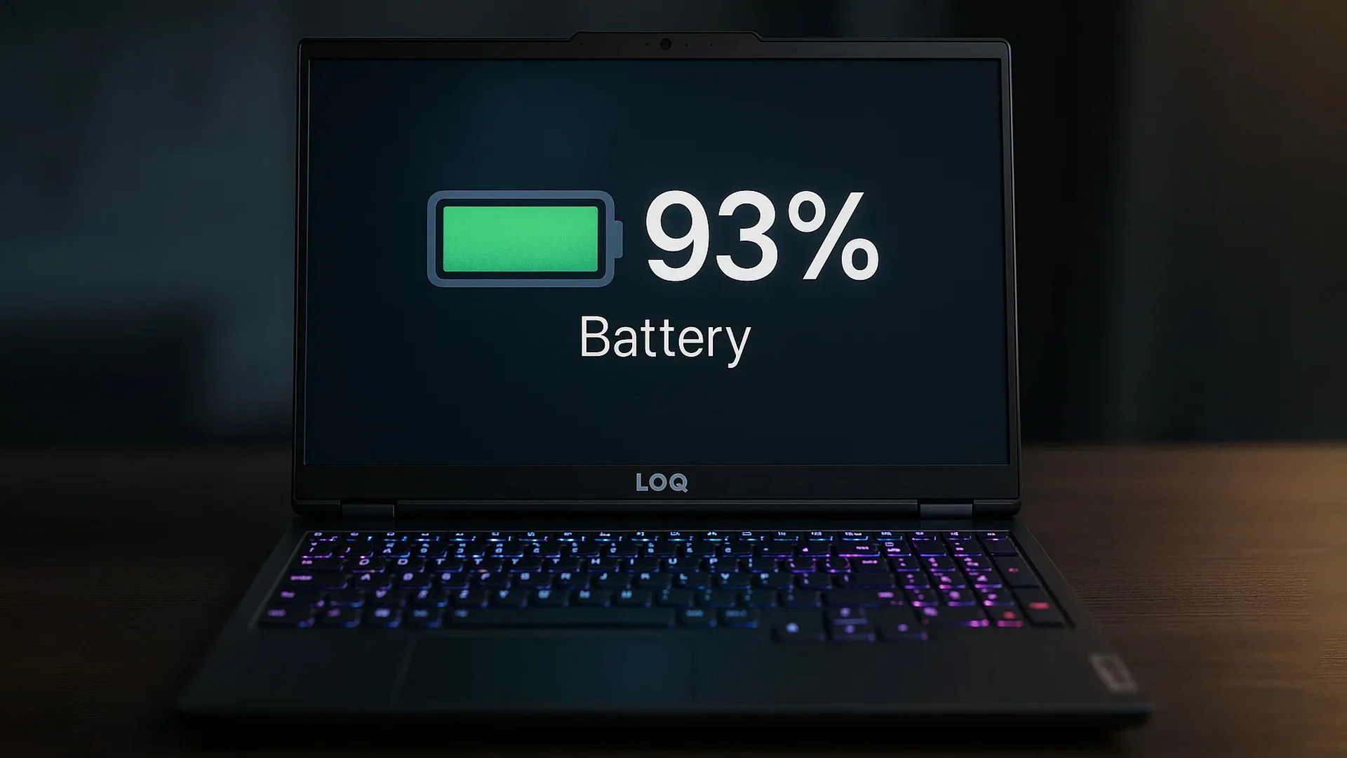 بررسی باتری در لپتاپهای گیمینگ LOQ