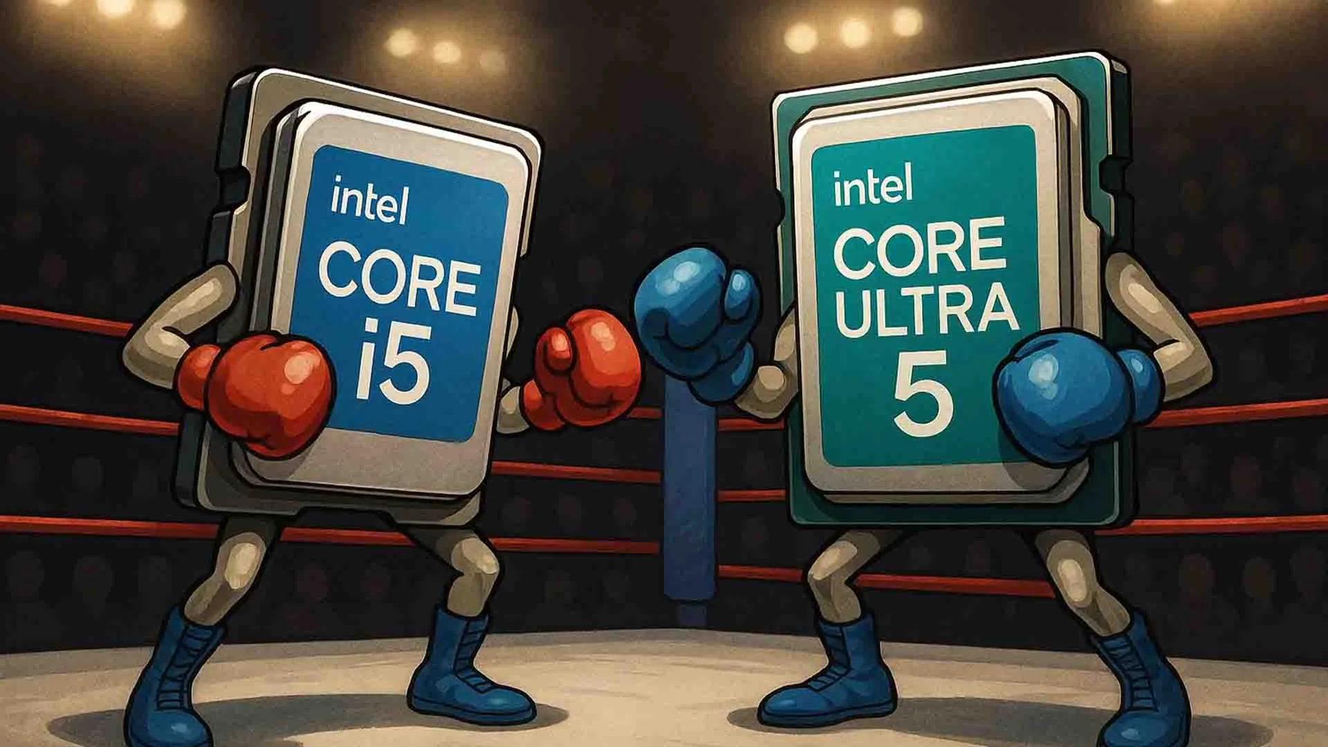 مقایسه Core Ultra 5 با Core i5