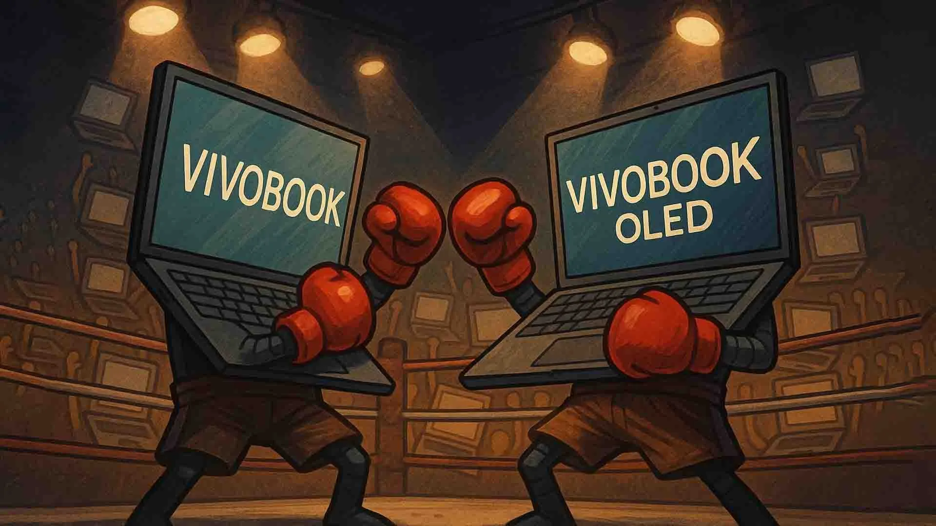 مقایسه VivoBook معمولی با VivoBook OLED