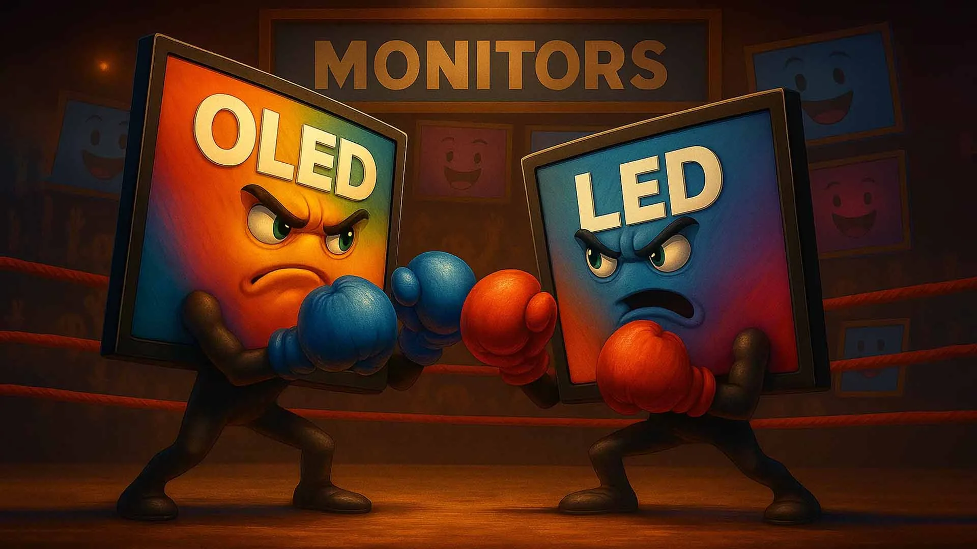 مانیتور OLED در مقابل LED