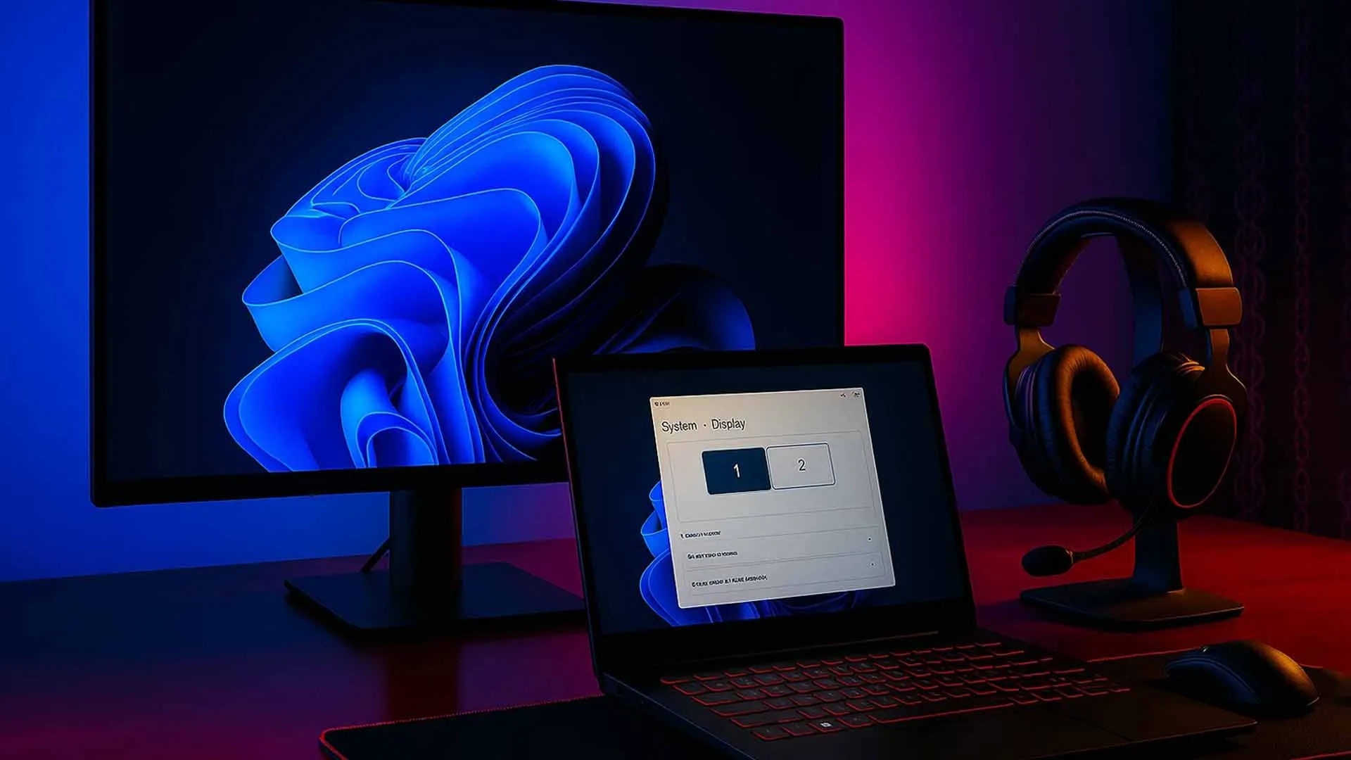 چگونه مانیتور دوم را به لپتاپ یا کامپیوتر وصل کنیم؟