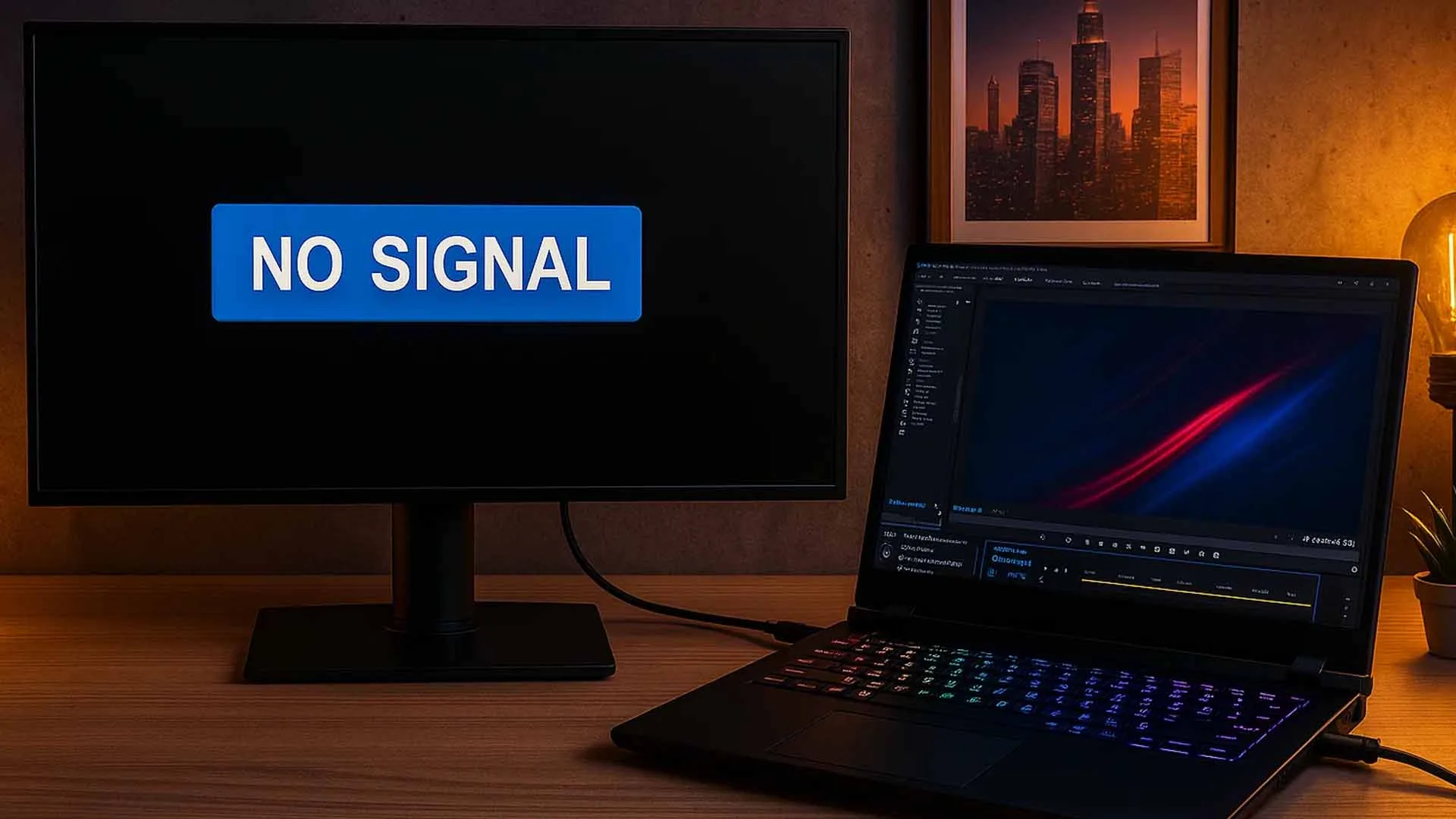 چرا مانیتور پیغام No Signal میدهد؟