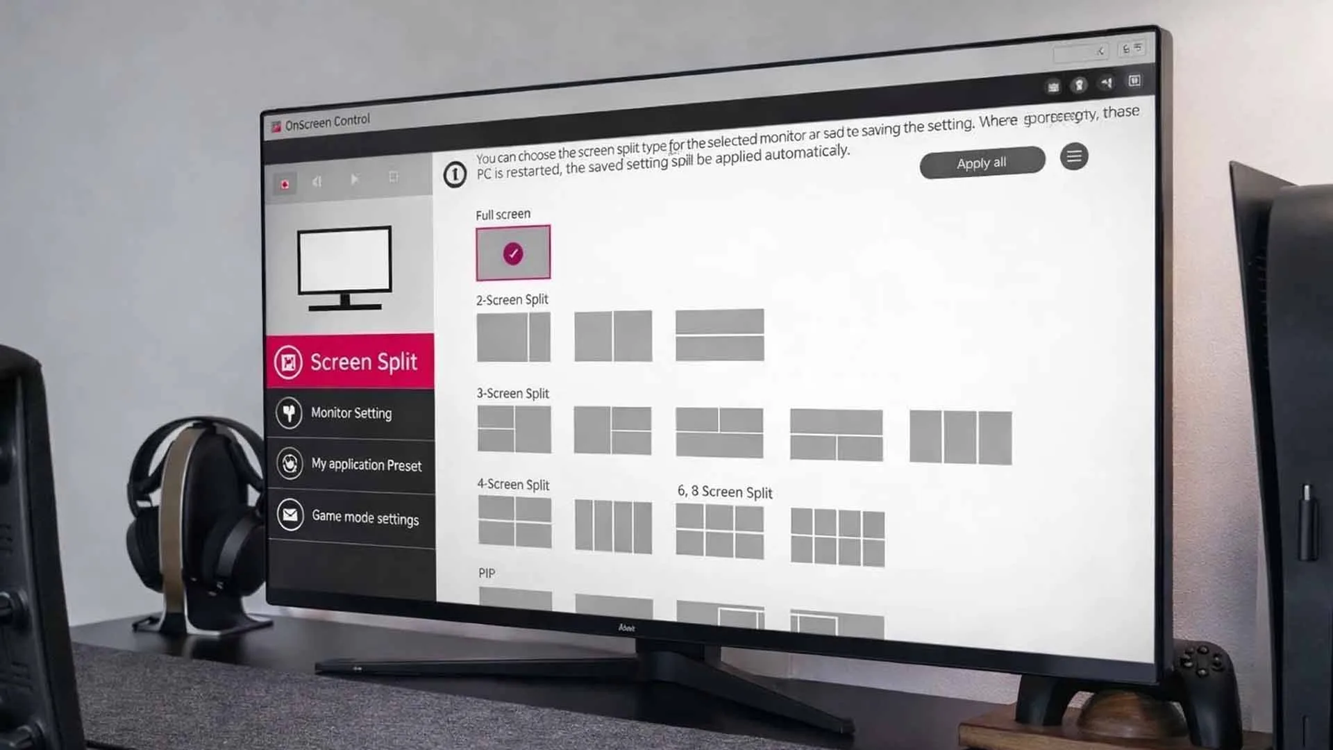 استفاده از OnScreen Control در مانیتور LG