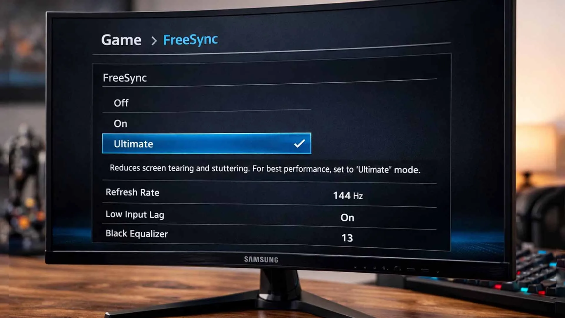 استفاده از FreeSync در مانیتور سامسونگ