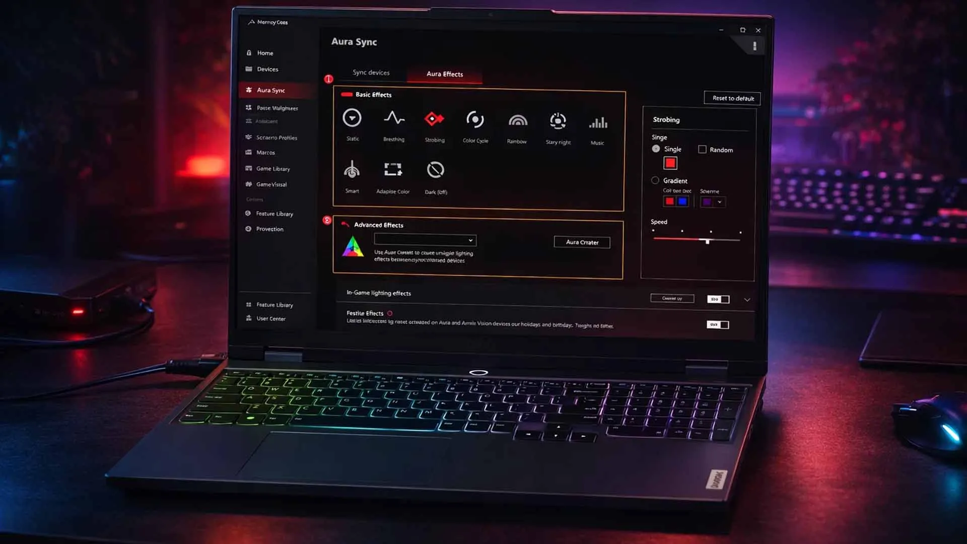 بهترین تنظیمات Armoury Crate در Lenovo LOQ