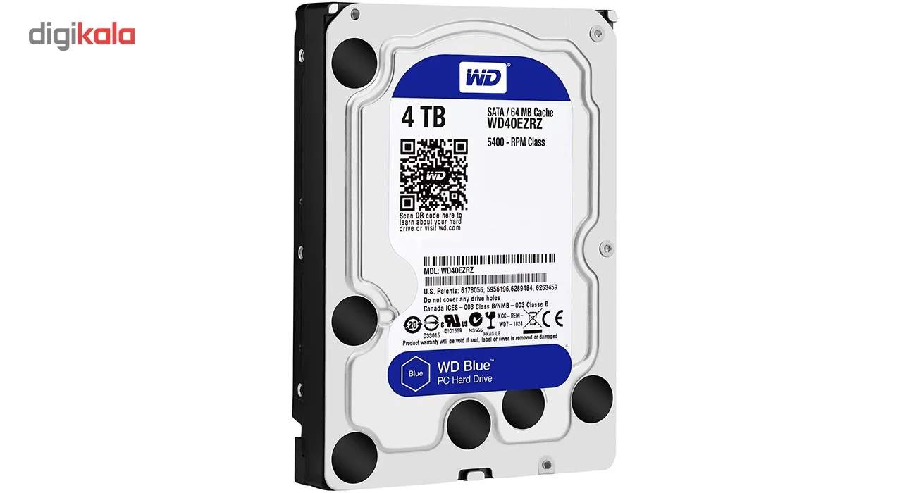 هارددیسک اینترنال وسترن دیجیتال مدل Blue WD40EZRZ ظرفیت 4 ترابایت