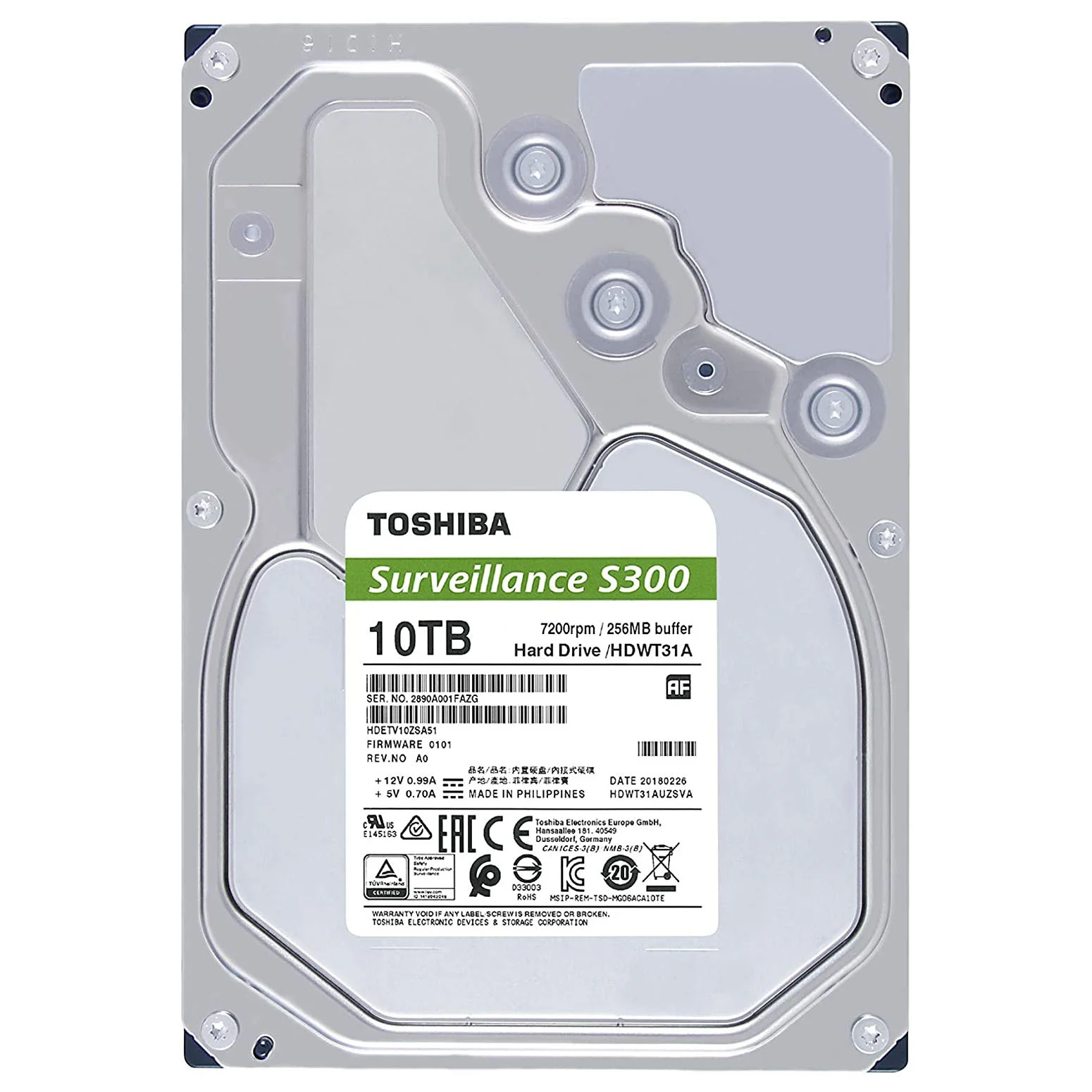 هارد دیسک اینترنال توشیبا مدل S300 ظرفیت 10 ترابایت