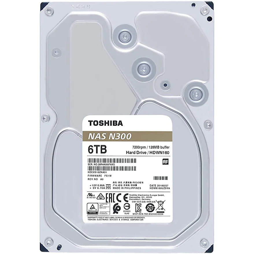 هارددیسک اینترنال توشیبا مدل N300 ظرفیت 6 ترابایت