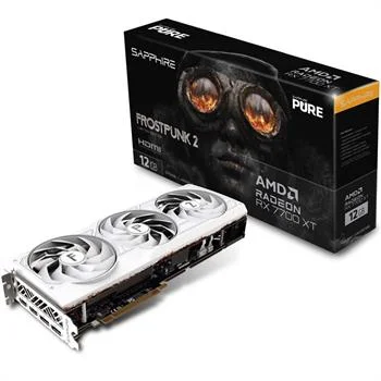 کارت گرافیک SapphireمدلPURE AMD Radeon RX 7700 XT 12GB Frostpunk 2 FULL Edition GDDR6