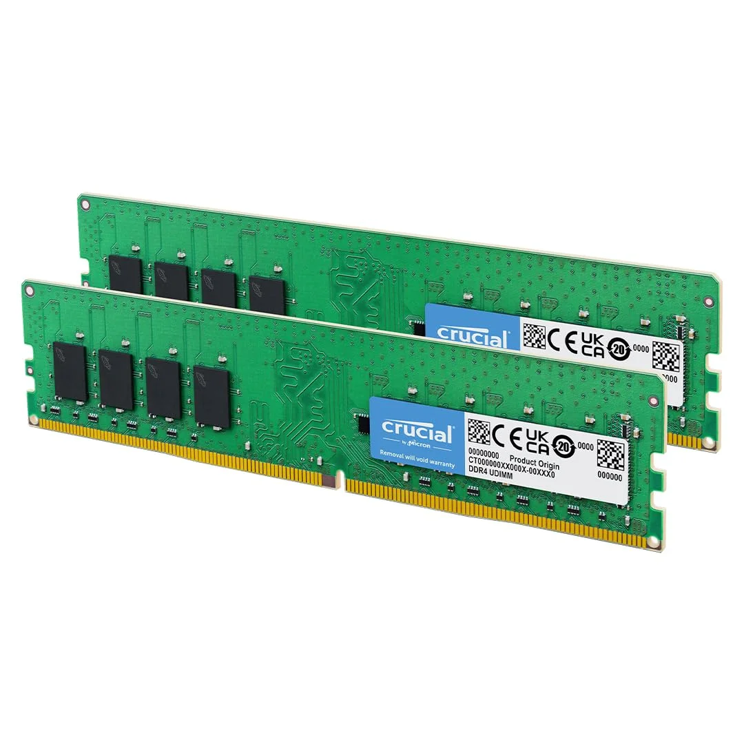 رم کامپیوتر DDR4 تک کاناله کروشیال 3200 CL22 ظرفیت 32 گیگابایت