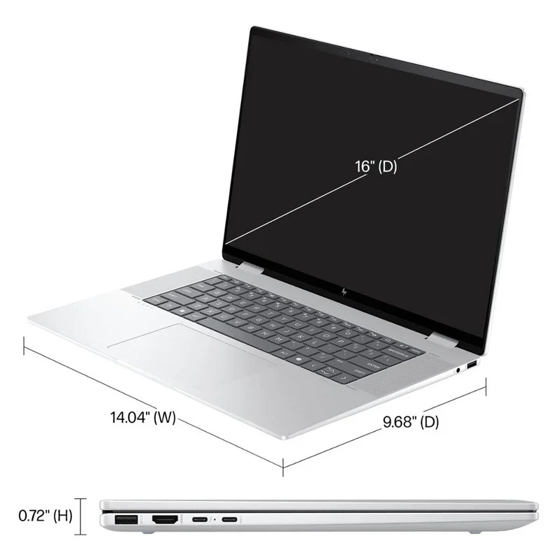 لپ تاپ اچ پی 14 اینچی Envy x360 14 FA0023DX Ryzen7 8840HS 16GB 2TB SSD AMD