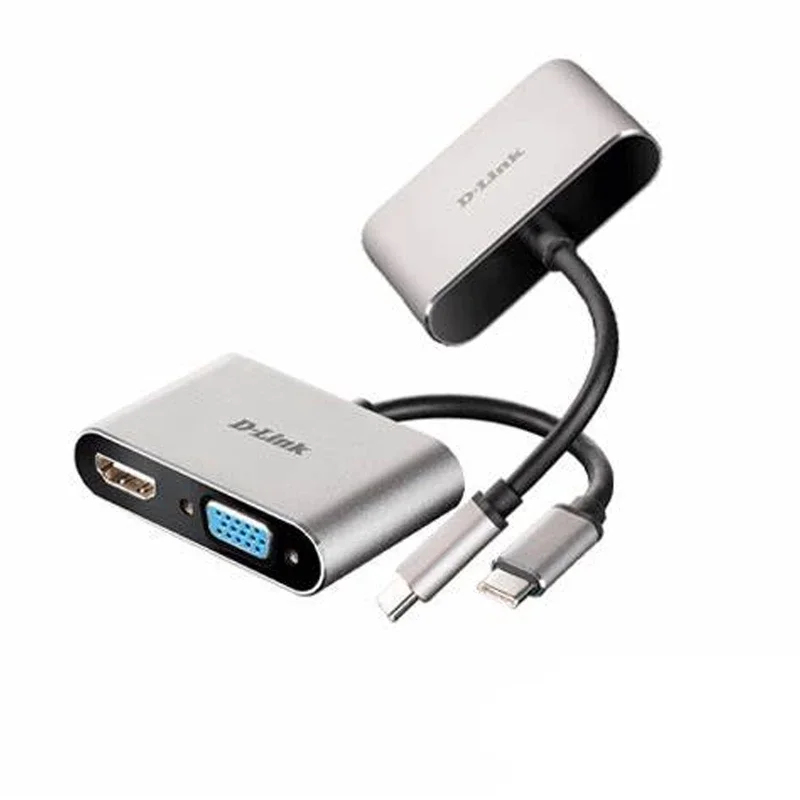 مبدل USB C به VGA/HDMI دی لینک مدل DUB V210