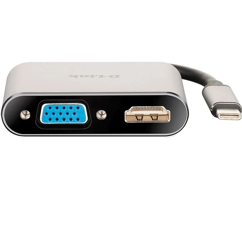 مبدل USB C به VGA/HDMI دی لینک مدل DUB V210