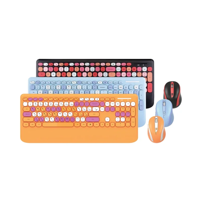 کیبورد و ماوس بی‌سیم هترون مدل HKCW350