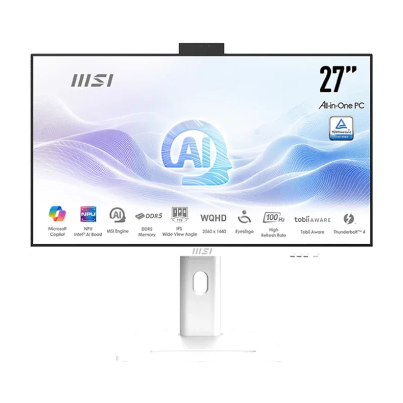 کامپیوتر همه کاره غیر لمسی ام اس ای 27 اینچی مدل AM273QP AI 1UM Ultra 7 155H 16GB DDR5 1TB SSD IPS