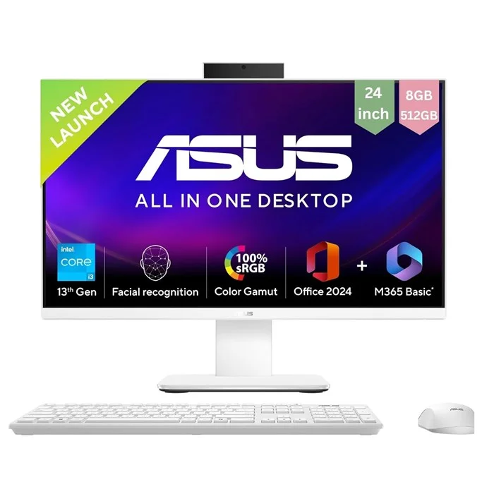 کامپیوتر همه کاره ایسوس 23.8 اینچی مدل AiO V440 i3 1315U 8GB 512GB Intel