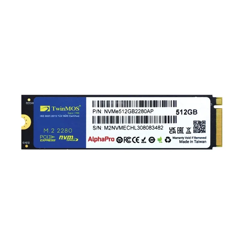 اس اس دی اینترنال تویین موس مدل AlphaPro 1TB NVMe M.2 2280 ظرفیت 1 ترابایت